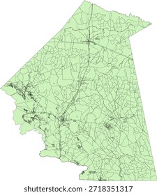 US Texas Estado Polk County Vetor Census Block 2020 vetor Tabulação (Censo) Bloco