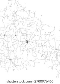 VECTOR de Carreteras del Condado de Red River 2024 para todas las carreteras