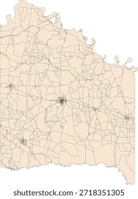 Bloque del censo de Vectores del condado de Red River del estado de Texas Bloque de tabulación de Vectores (censo) de 2020