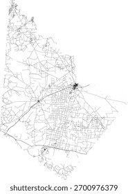 EUA Texas Estado Reeves County Roads vetor 2024 para todas as estradas