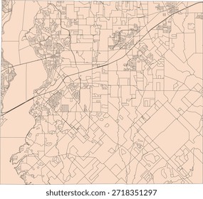US Texas State Rockwall County Vector Census Block 2020 vector Tabulation (Census) Block