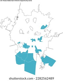 US Texas State San Antonio Opportunity Zone