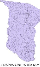 US Texas State San Augustine County Vektor Census Block 2020 Vektor Tabulation (Census) Block