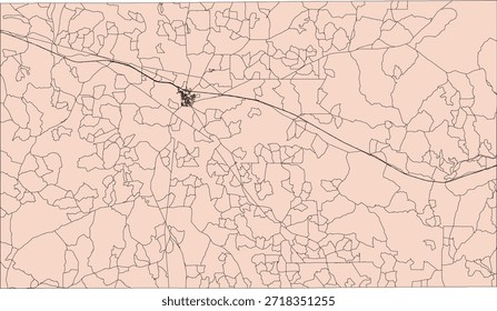 US Texas State Sutton County Vector Census Block 2020 vector Tabulation (Census) Block