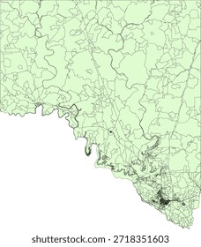 EUA Estado do Texas Val Verde County Vetor Census Block 2020 vetor Tabulação (Censo) Block