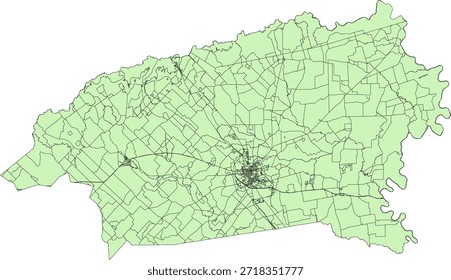 US Texas State Washington County Vektor Census Block 2020 Vektor Tabulation (Census) Block