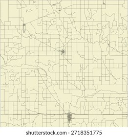 US Texas State Wheeler County Vektor Census Block 2020 Vektor Tabulation (Census) Block