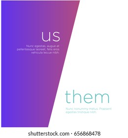Us and Them Text Template