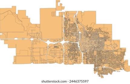 US Utah State Salt Lake City Map with Zoning