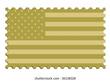 US Vector Postage Stamp