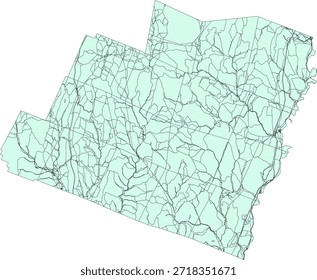 US Vermont State Orange County Vector Census Block 2020 vector Tabulation (Census) Block