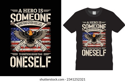 US veteran American flag eagle wings skull grunge graphic vector t shirt design brave proud hero guns proud patriotic template motivational remembering inspiring memorial day ready for print

