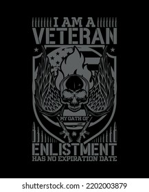 US Veteran Army Tshirt Design