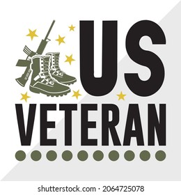 US Veteran Printable Vector Illustration