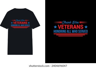 U.S Veteran t-shirt vector design.