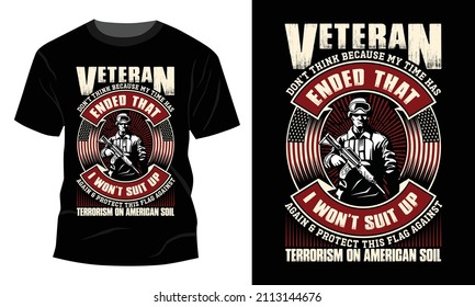 U.S Veteran - 
Vector graphic, Typographic poster, vintage, US Veteran T-shirt Design.