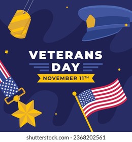 US Veterans Day background. Happy Veterans Day. American flags. US Flag. November 11. Vector illustration. Poster, Banner, Greeting Card, Flyer, Card, cover, Template. post. honoring military veterans