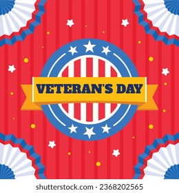 US Veterans Day background. Happy Veterans Day. American flags. US Flag. November 11. Vector illustration. Poster, Banner, Greeting Card, Flyer, Card, cover, Template. post. honoring military veterans