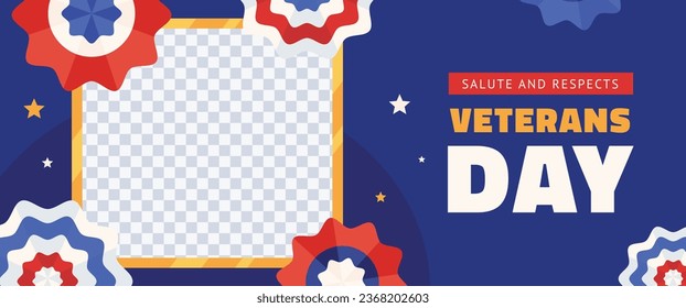 US Veterans Day background. Happy Veterans Day. American flags. US Flag. November 11. Vector illustration. Poster, Banner, Greeting Card, Flyer, Card, cover, Template. post. honoring military veterans