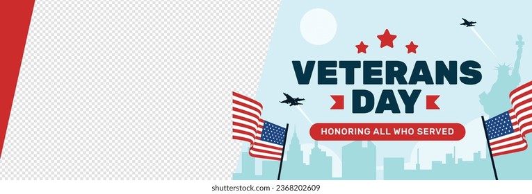 US Veterans Day background. Happy Veterans Day. American flags. US Flag. November 11. Vector illustration. Poster, Banner, Greeting Card, Flyer, Card, cover, Template. post. honoring military veterans