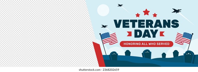 US Veterans Day background. Happy Veterans Day. American flags. US Flag. November 11. Vector illustration. Poster, Banner, Greeting Card, Flyer, Card, cover, Template. post. honoring military veterans