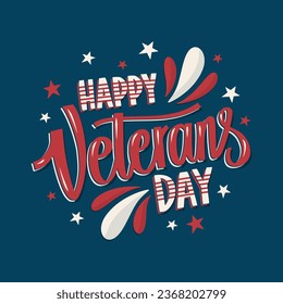 US Veterans Day background. Happy Veterans Day. American flags. US Flag. November 11. Vector illustration. Poster, Banner, Greeting Card, Flyer, Card, cover, Template. post. honoring military veterans