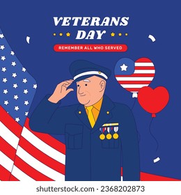 US Veterans Day background. Happy Veterans Day. American flags. US Flag. November 11. Vector illustration. Poster, Banner, Greeting Card, Flyer, Card, cover, Template. post. honoring military veterans