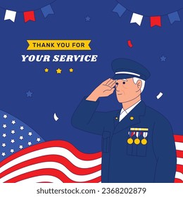 US Veterans Day background. Happy Veterans Day. American flags. US Flag. November 11. Vector illustration. Poster, Banner, Greeting Card, Flyer, Card, cover, Template. post. honoring military veterans