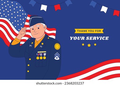 US Veterans Day background. Happy Veterans Day. American flags. US Flag. November 11. Vector illustration. Poster, Banner, Greeting Card, Flyer, Card, cover, Template. post. honoring military veterans