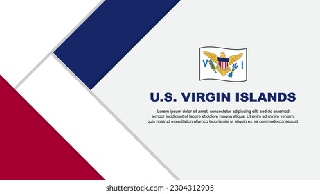 U.S. Virgin Islands Flag Abstract Background Design Template. U.S. Virgin Islands Independence Day Banner Cartoon Vector Illustration. U.S. Virgin Islands Illustration