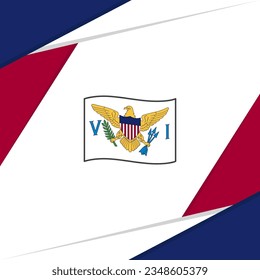 U.S. Virgin Islands Flag Abstract Background Design Template. U.S. Virgin Islands Independence Day Banner Social Media Post. U.S. Virgin Islands