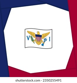 U.S. Virgin Islands Flag Abstract Background Design Template. U.S. Virgin Islands Independence Day Banner Social Media Post. U.S. Virgin Islands Cartoon