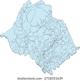 US Virginia State Amherst County Vector Census Block 2020 vector Tabulation (Census) Block