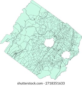 US Virginia State Augusta County Vector Census Block 2020 vector Tabulation (Census) Block