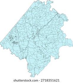 US Virginia State Caroline County Vector Census Block 2020 vector Tabulation (Census) Block