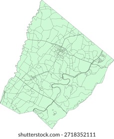 US Virginia State Clarke County Vector Census Block 2020 vector Tabulation (Census) Block