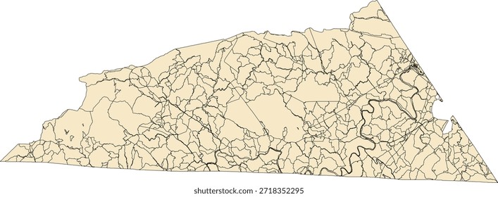 US Virginia State Grayson County Vektor Census Block 2020 Vektor Tabulation (Census) Block