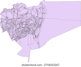 Bloque de Vector de la ciudad de Hampton del estado de Virginia Bloque de tabulación de Vectores (censo) de 2020