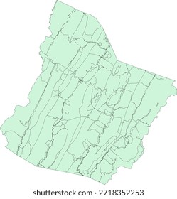 Bloque de Vector del condado de Highland del estado de Virginia Bloque de tabulación de Vector (censo) de 2020