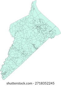 Bloque del censo de Vectores del condado de la Isla de Wight de Virginia Bloque de tabulación de Vectores (censo) de 2020