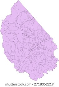 EUA Estado da Virgínia Estado Madison County Vetor Census Block 2020 vetor Tabulação (Censo) Block