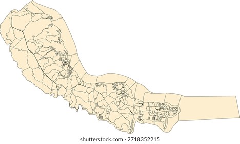 US Virginia State Middlesex County Vector Census Block 2020 vector Tabulation (Census) Block