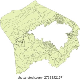 US Virginia State Roanoke County Vector Census Block 2020 vector Tabulation (Census) Block
