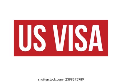 Us Visa Rubber Stamp Seal Vector