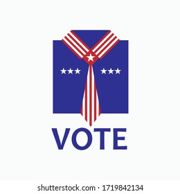 US Vote Icon. Campaign and Election Element Sign & Symbol - Vector.