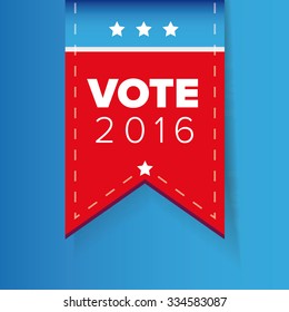 US Vote ribbon vector