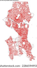 US WA King Seattle Street Intersections