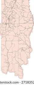 Bloco de Censo Vetor do Condado de Ferry do Estado de Washington 2020 vetores Tabulação (Censo)
