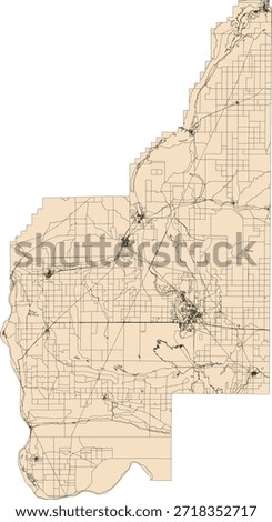 US Washington State Grant County Vector Census Block 2020 vector Tabulation (Census) Block