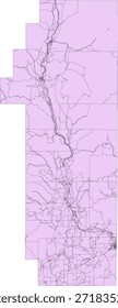 US Washington State Pend Oreille County Vector Census Block 2020 Vektor Tabulation (Census) Block